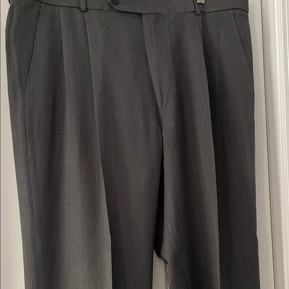 Ballin Classic Gray Pleated Trousers